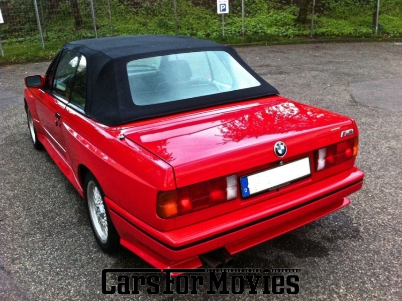 CarsForMovies | BMW E30 M3 1989 Deutschland Rot Schwarz Zivilfahrzeug Cabrio Bayern 2132 Oldtimer